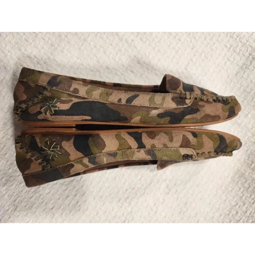 Jack Rogers Suede Millie Camo Loafer - Picture 5 of 7
